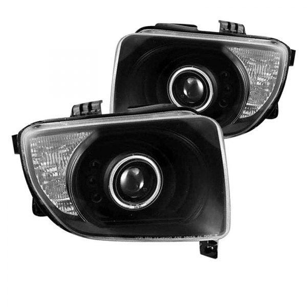 CG® - Black LED Halo Projector Headlights, Honda Element