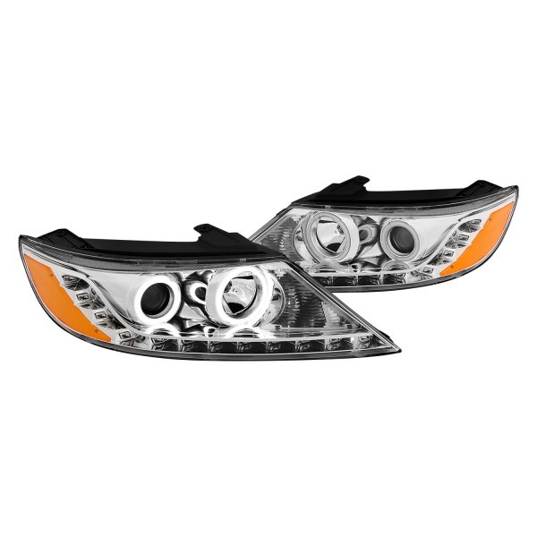 CG® - Chrome Halo Projector Headlights with Parking LEDs, Kia Sorento