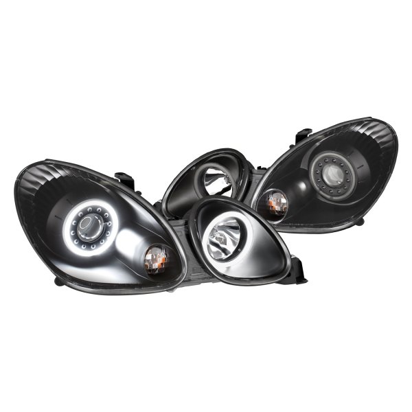 CG® - Black Halo Projector Headlights, Lexus GS