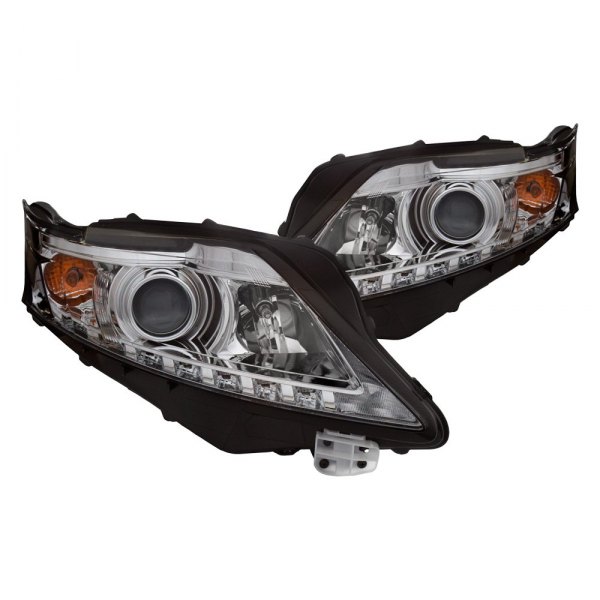 CG® - Chrome Projector Headlights with LED DRL, Lexus RX