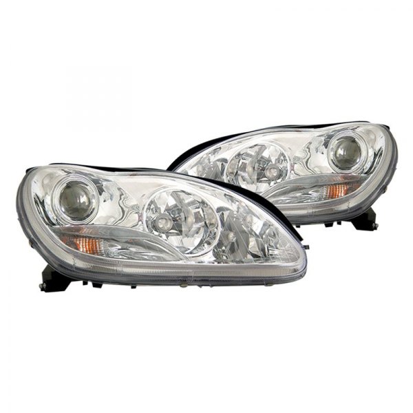 CG® - Chrome LED Halo Projector Headlights, Mercedes S Class