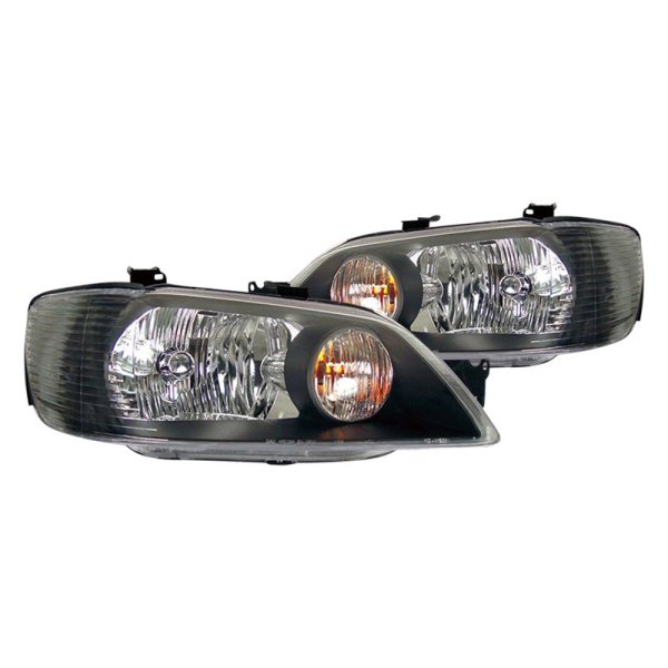 CG® - Black Euro Headlights, Mitsubishi Lancer