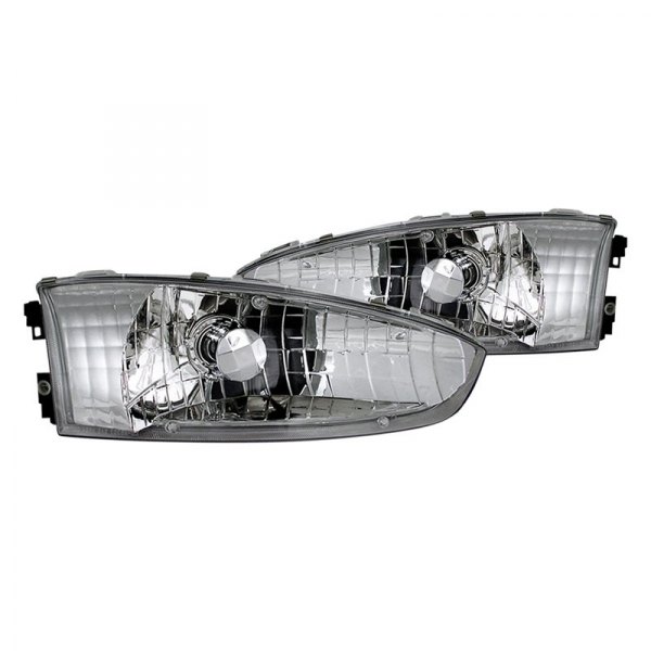 CG® - Chrome Euro Headlights, Mitsubishi Mirage