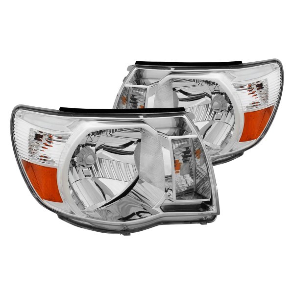 CG® - Chrome Euro Headlights, Toyota Tacoma