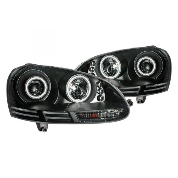 CG® - Black CCFL Halo Projector Headlights with Parking LEDs