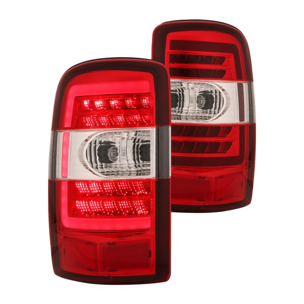 CG® - G3 Black/Red LED Tail Lights, GMC Yukon Denali