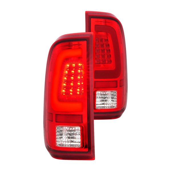 CG® - Chrome/Red Fiber Optic LED Tail Lights