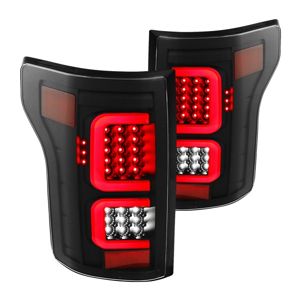 CG® - G3 Black Fiber Optic LED Tail Lights, Ford F-150