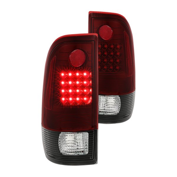 CG® - G3 Black/Red LED Tail Lights, Ford F-250
