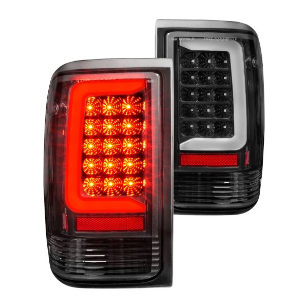 CG® - Black Fiber Optic LED Tail Lights, Ford Ranger