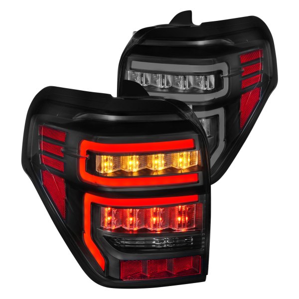 CG® - Black Fiber Optic LED Tail Lights, Toyota 4Runner