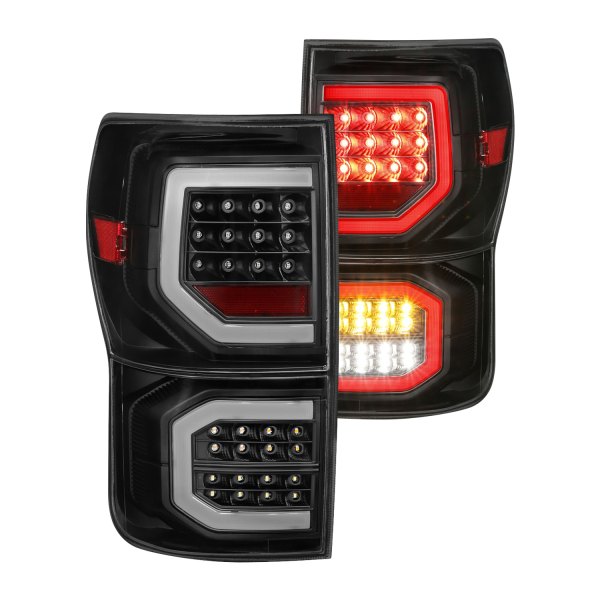 CG® - Black Fiber Optic LED Tail Lights, Toyota Tundra