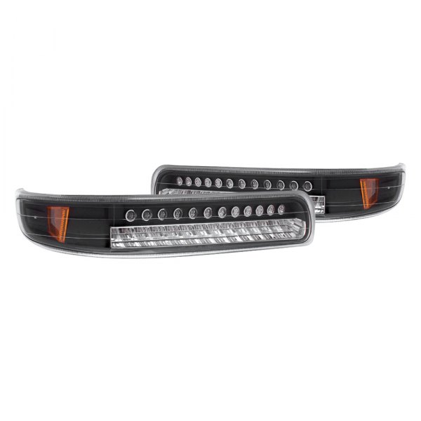 CG® - Black LED Turn Signal/Parking Lights, Chevy Silverado