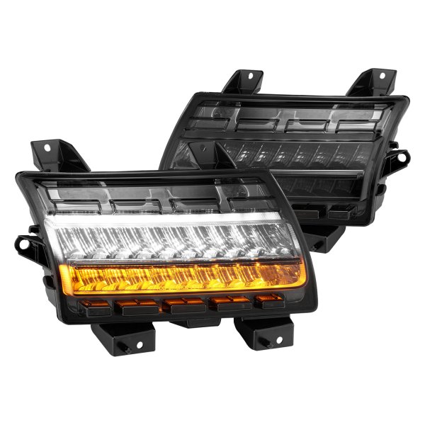CG® - Sequential Chrome/Smoke LED Turn Signal/Parking Lights with DRL