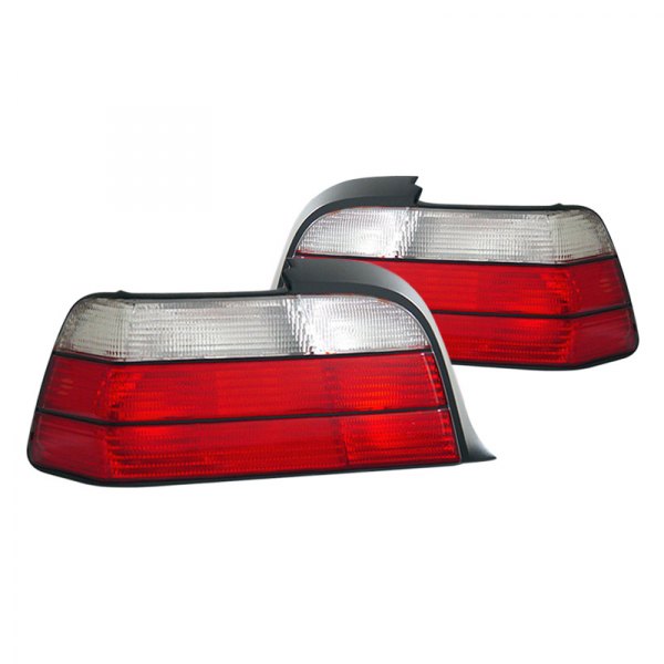 CG® - Chrome/Red Factory Style Tail Lights, BMW 3-Series