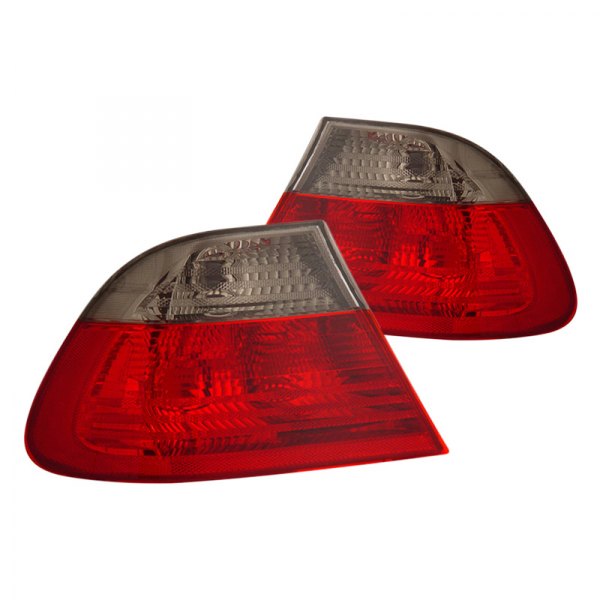 CG® - Chrome Red/Smoke Factory Style Tail Lights, BMW 3-Series