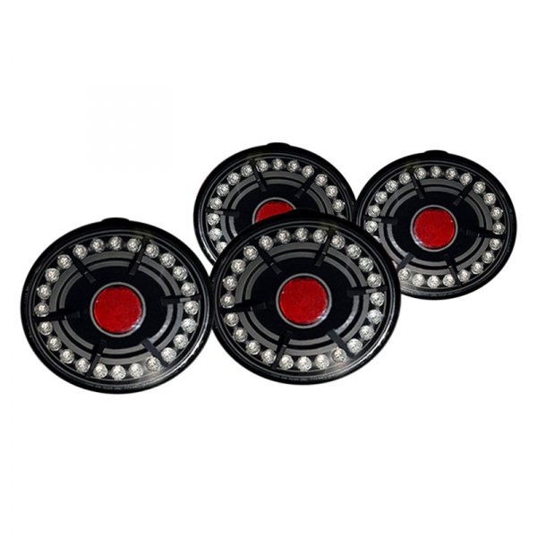 CG® - Black/Red LED Tail Lights, Chevy Corvette