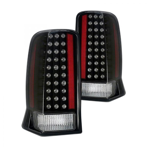 CG® - Black LED Tail Lights, Cadillac Escalade