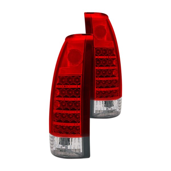 CG® - Chrome/Red LED Tail Lights, Chevy CK Pickup