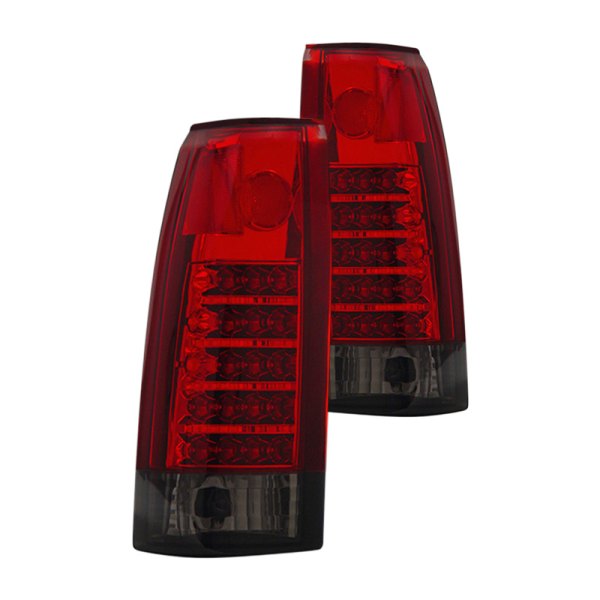 CG® - Chrome Red/Smoke LED Tail Lights, Chevy CK Pickup
