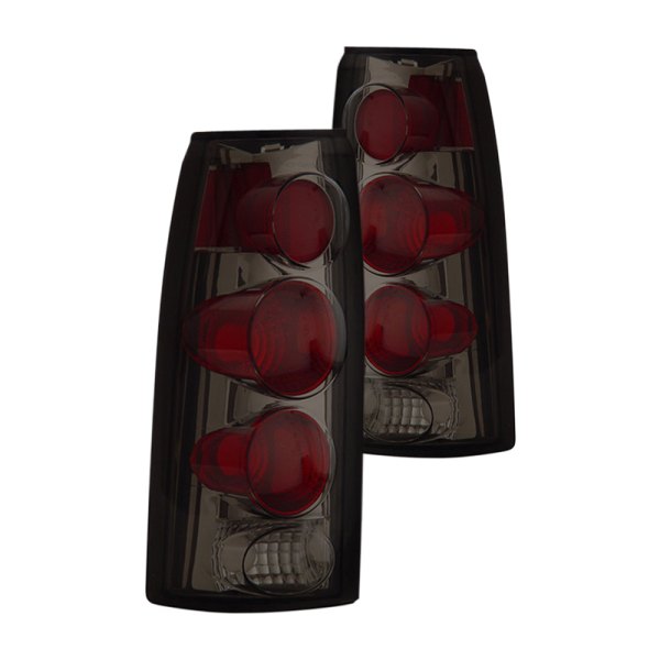 CG® - G4 Chrome Red/Smoke 3D Style Euro Tail Lights, Chevy CK Pickup