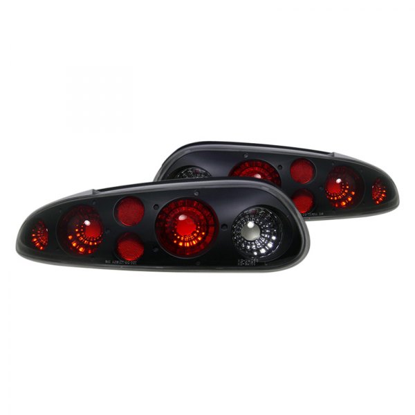 CG® - Black/Red Euro Tail Lights, Chevy Camaro