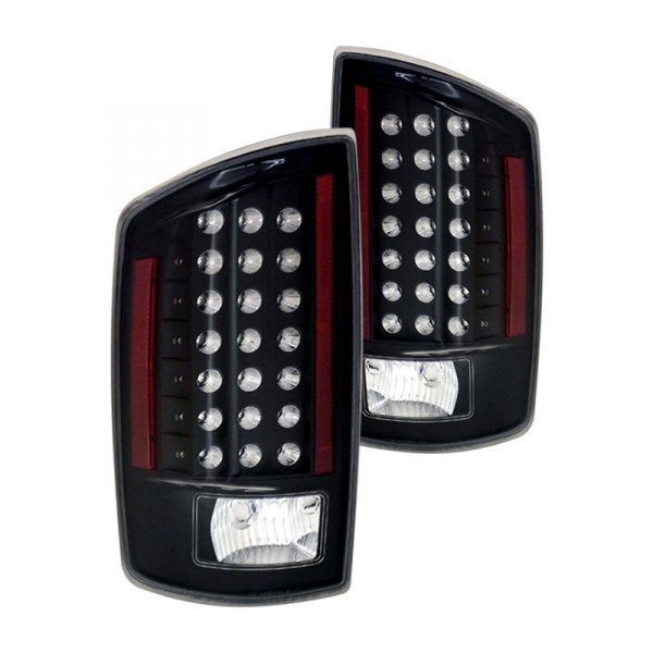 CG® - Black LED Tail Lights, Dodge Ram