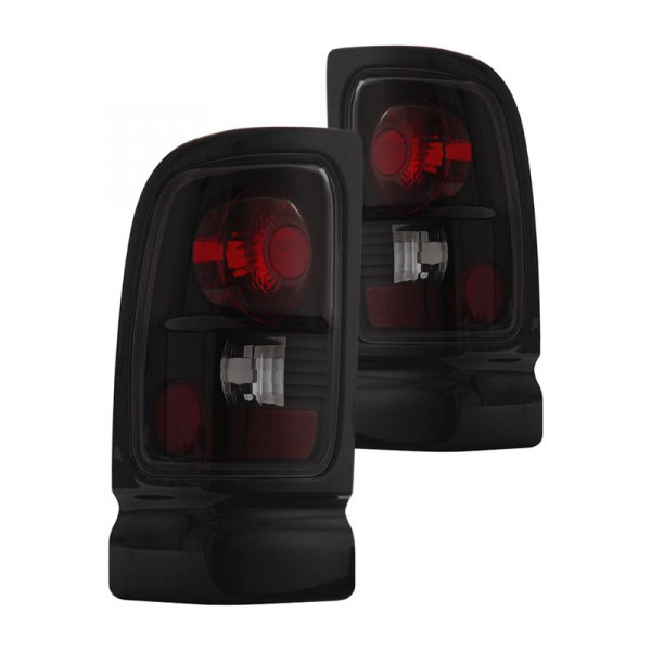 CG® - Black Red/Smoke Euro Tail Lights, Dodge Ram