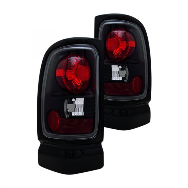 CG® - Black/Red Euro Tail Lights, Dodge Ram