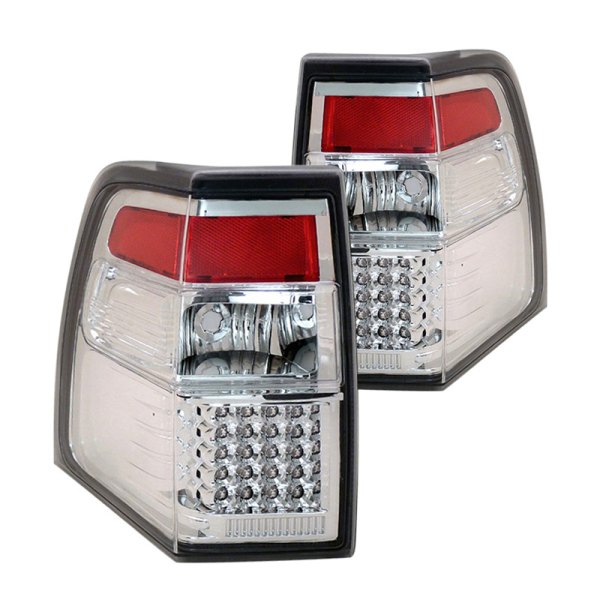 CG® - Chrome/Red LED Tail Lights, Ford Expedition