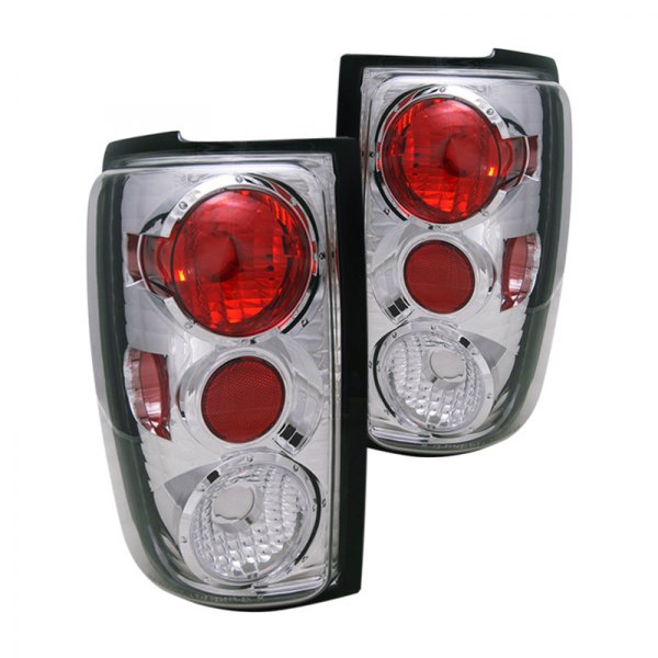 CG® - G2 Chrome/Red Euro Tail Lights, Ford Expedition
