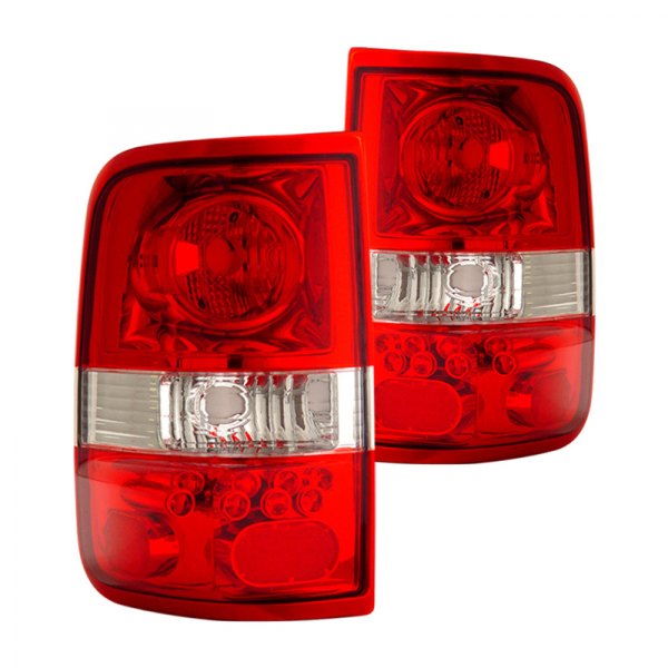 CG® - Chrome/Red LED Tail Lights, Ford F-150