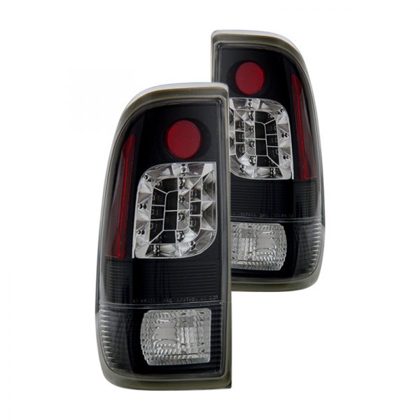 CG® - Black/Red LED Tail Lights, Ford F-150