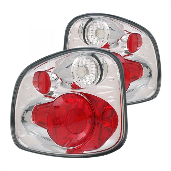 CG® - G2 Chrome/Red Euro Tail Lights, Ford F-350
