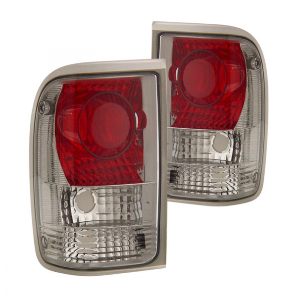 CG® - Chrome/Red Euro Tail Lights, Ford Ranger