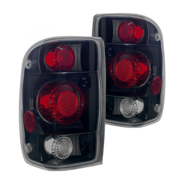 CG® - G2 Black Red/Smoke Euro Tail Lights, Ford Ranger