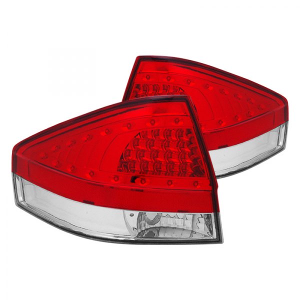 CG® - Chrome/Red LED Tail Lights, Ford Focus