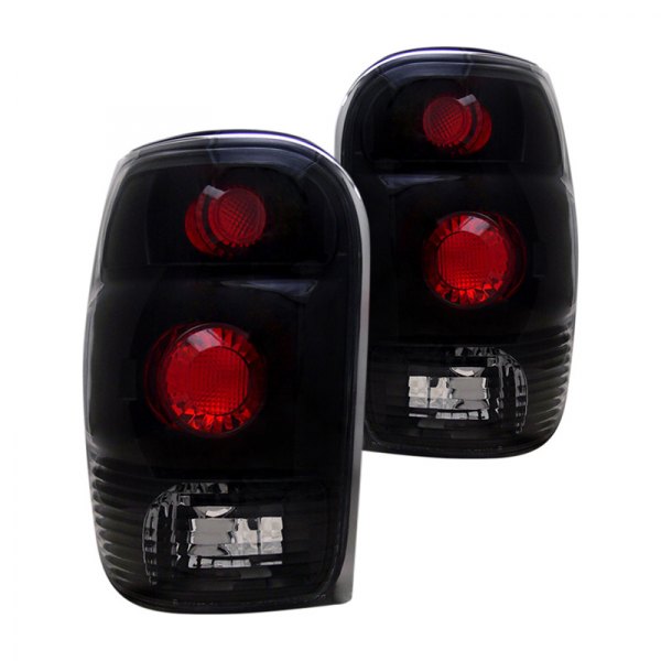 CG® - Black/Red Euro Tail Lights, Ford Explorer