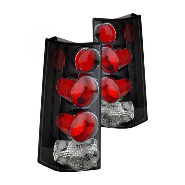 CG® - Black/Red Euro Tail Lights, GMC Savana