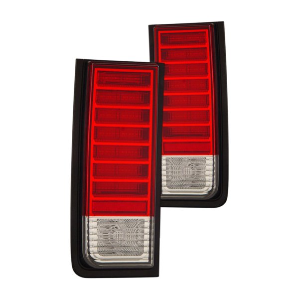 CG® - Chrome/Red LED Tail Lights, Hummer H2