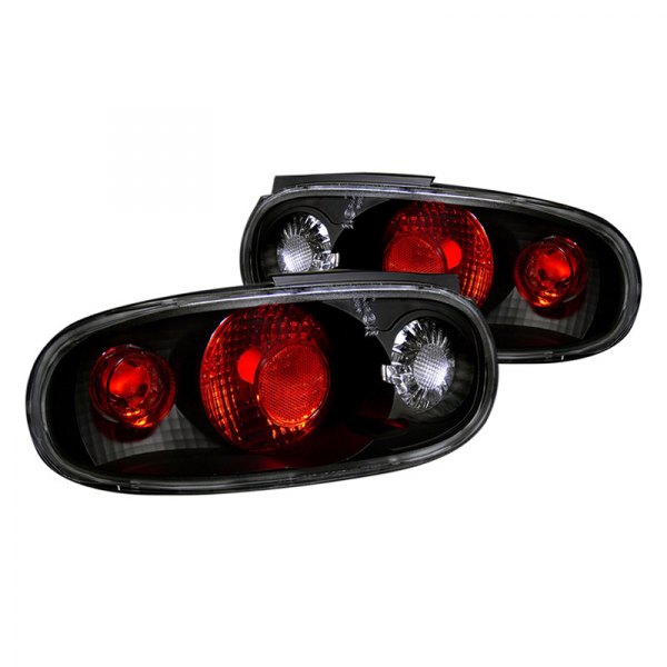 CG® - Black/Red Euro Tail Lights, Mazda Miata