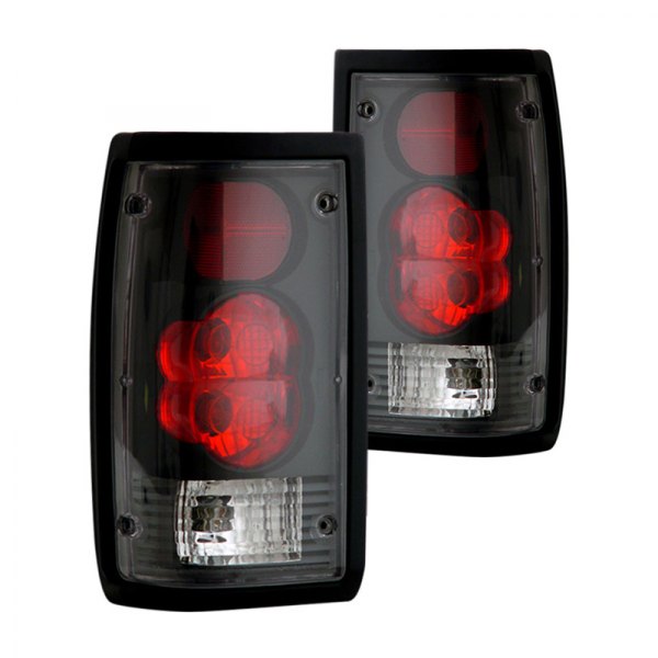 CG® - G2 Black/Red Euro Tail Lights, Mazda B-Series