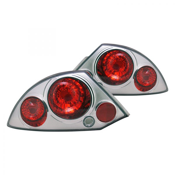 CG® - G2 Chrome/Red Euro Tail Lights, Mitsubishi Eclipse