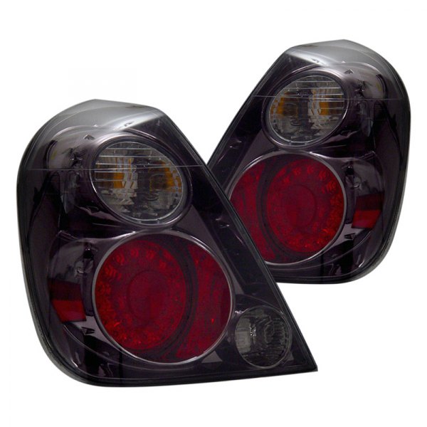 CG® - Chrome Red/Smoke LED Tail Lights, Nissan Altima
