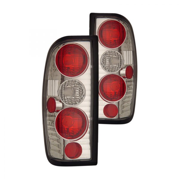CG® - Chrome/Red Euro Tail Lights, Nissan Frontier
