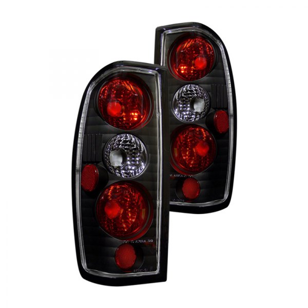 CG® - Black/Red Euro Tail Lights, Nissan Frontier