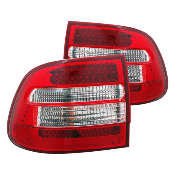 CG® - Chrome/Red LED Tail Lights, Porsche Cayenne