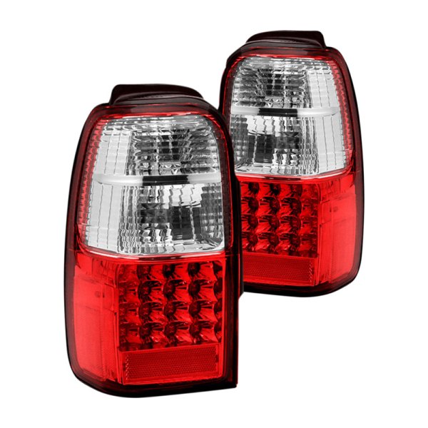 CG® - Chrome/Red LED Tail Lights, Toyota 4Runner
