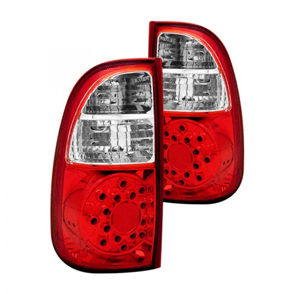 CG® - Chrome/Red LED Tail Lights, Toyota Tundra