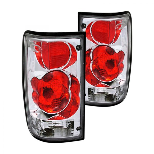 CG® - G2 Chrome/Red Euro Tail Lights, Toyota Pick Up